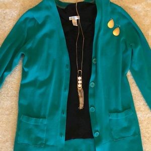 Teal Cardigan